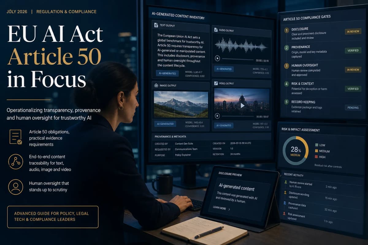 EU AI Act Article 50: AI Content Label Checklist