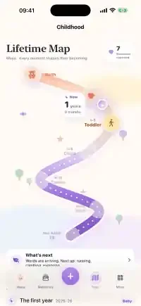 Kiddays lifetime map screen
