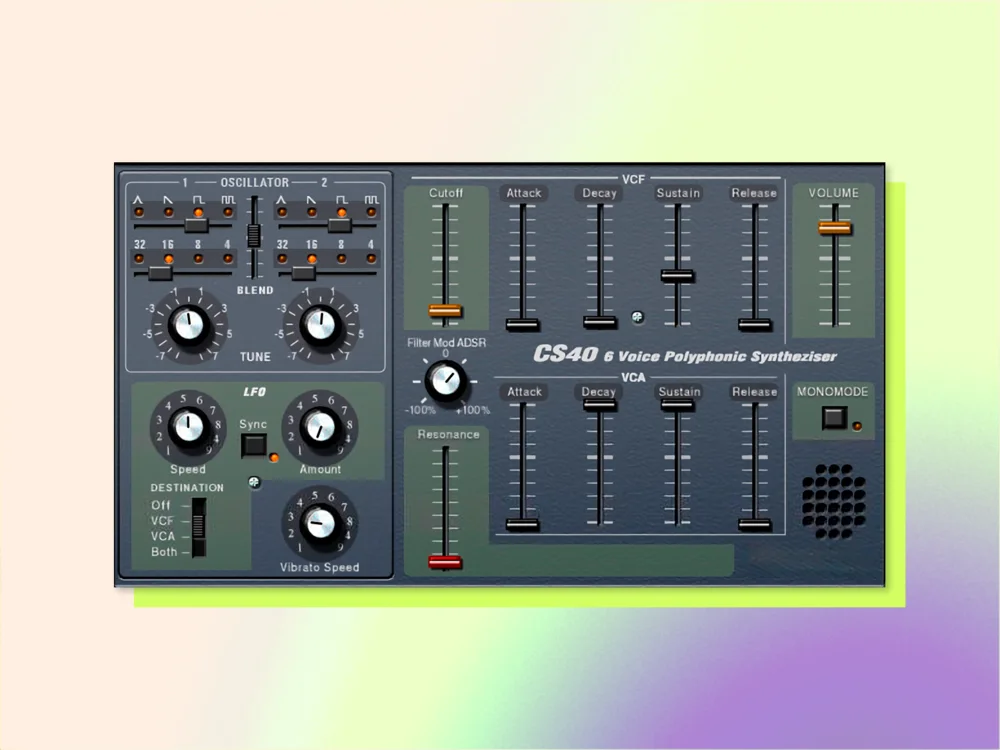 Steinberg CS-40 synthesizer plugin