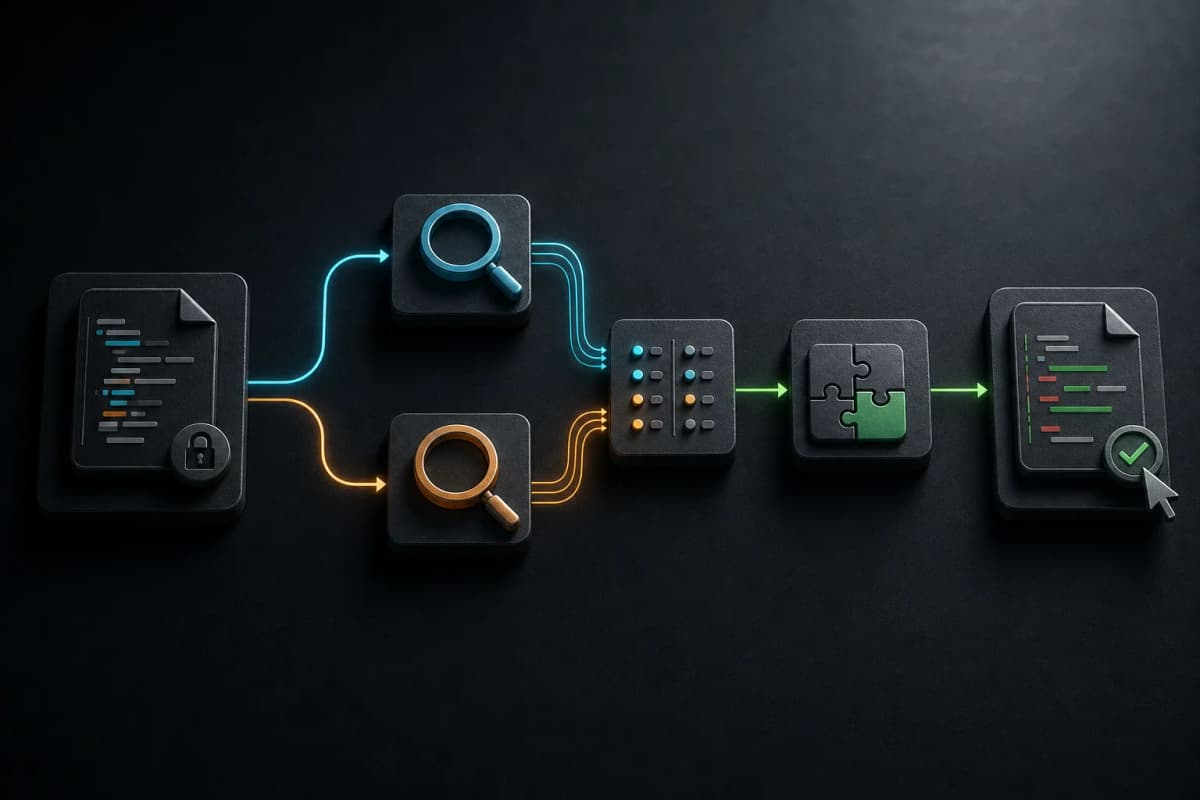 Multi-Agent Code Review Workflow: Two Reviewers, One Final Writer