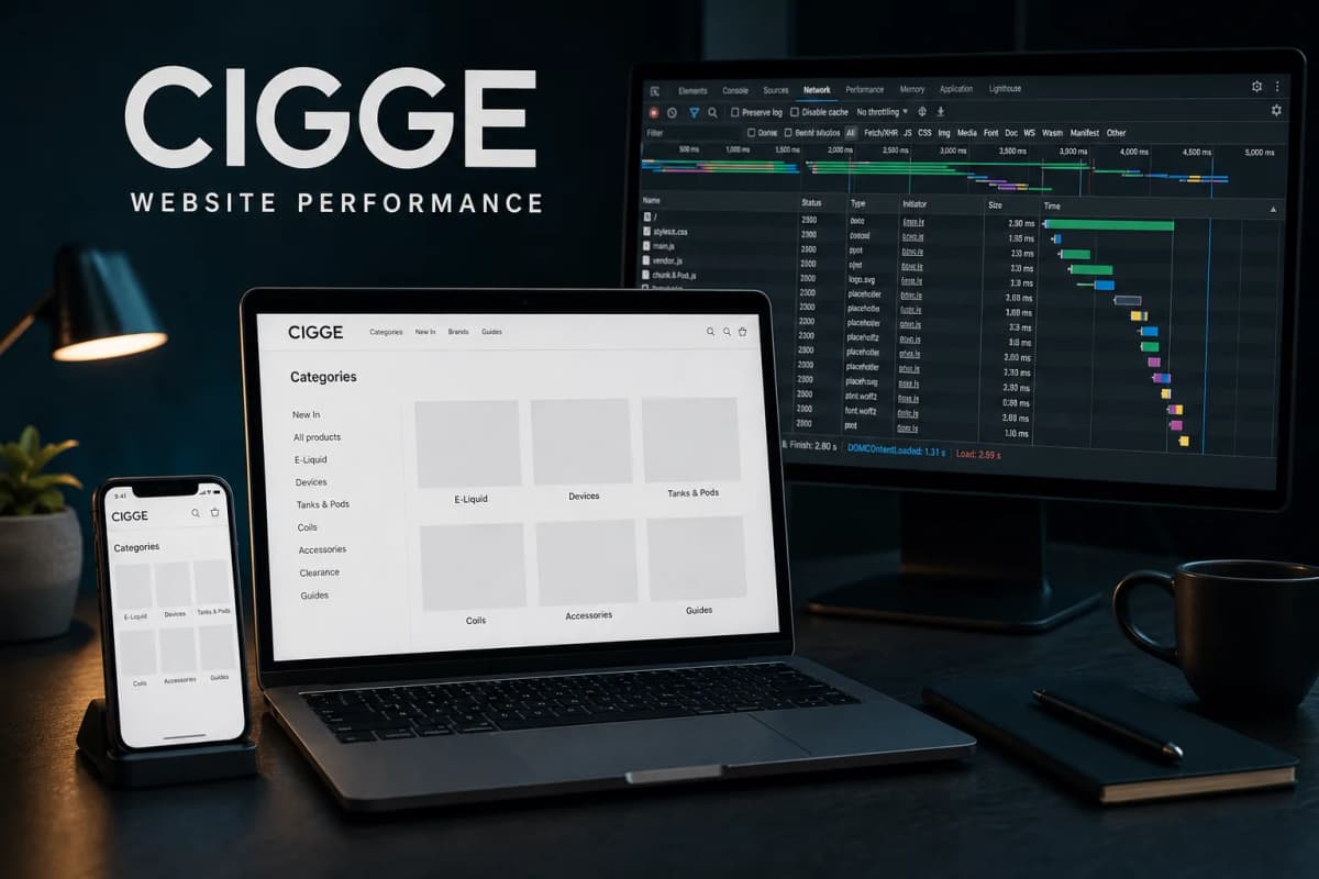 Vape Website Performance: My PageSpeed Week at Cigge